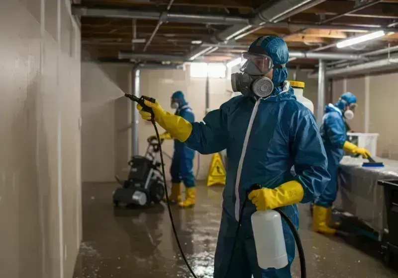 Basement Sanitization and Antimicrobial Treatment process in Washingtonville, NY